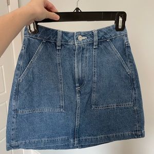 H&M denim mini skirt